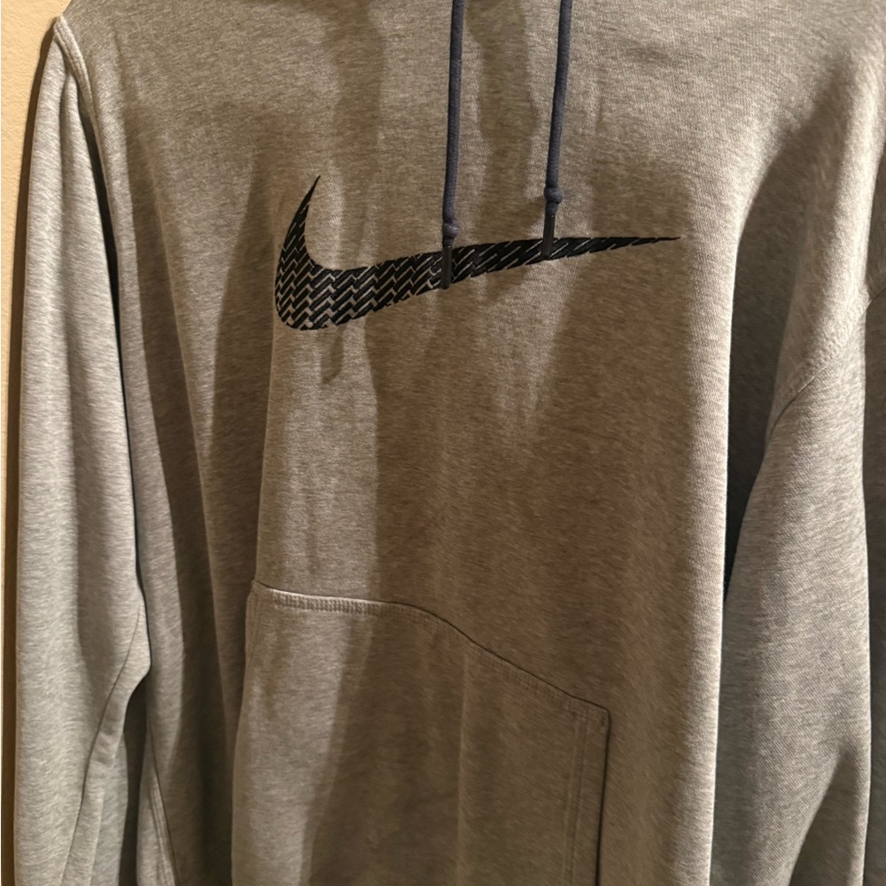 Nike Gray Sweatshirt with Iconic Swoosh